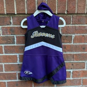 NFL Ravens Baltimore Football Cheerleader Dress Costume Size 2T